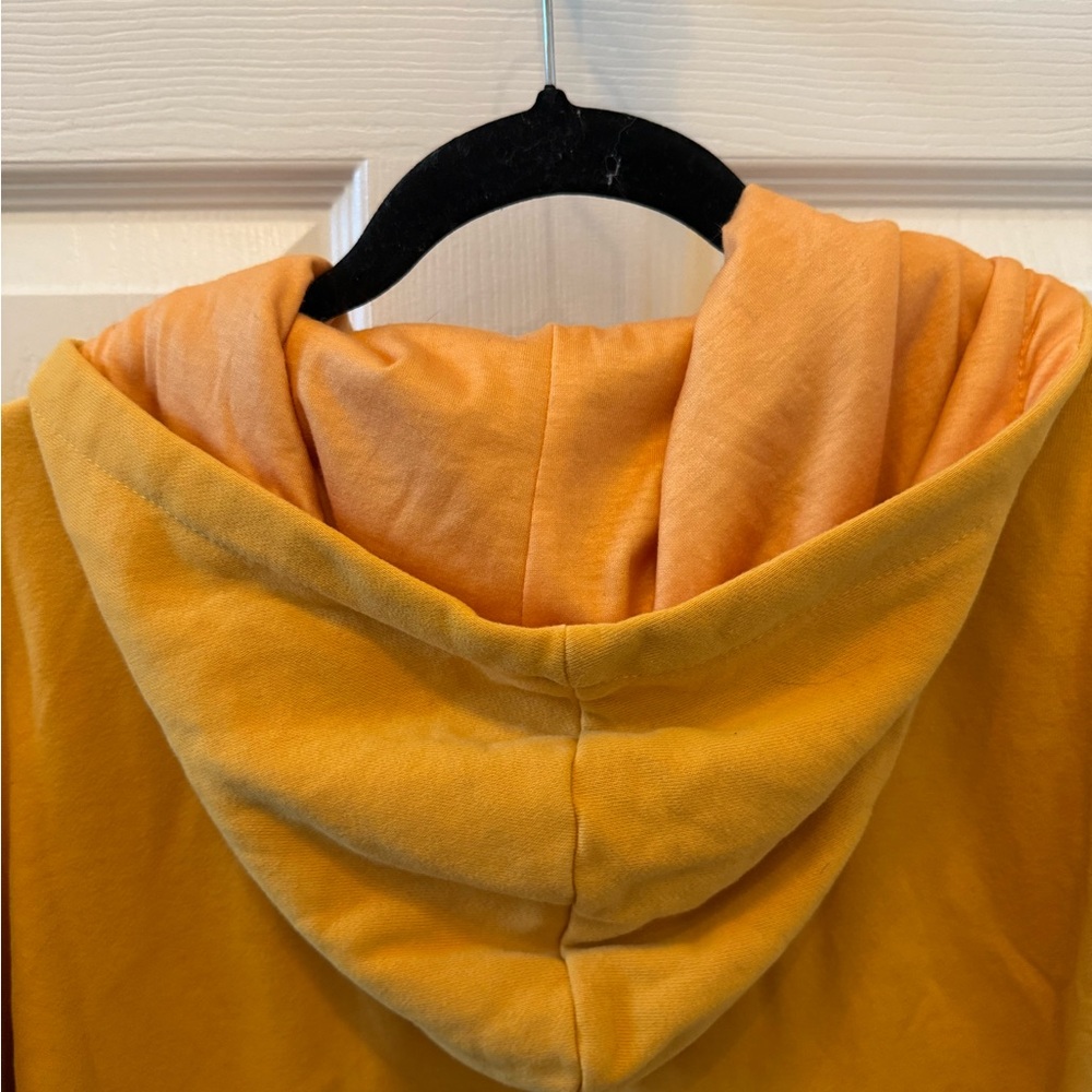 Women's Warm Yellow Hoodie - Picture 3 of 4